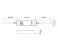 Zasilacz LED-DL 12V/35W IP67 Wodoodporny rysunek