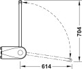HAFELE- Pantograf elektryczny 30kg 600-900mm rysunek