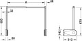 HAFELE- Pantograf elektryczny 30kg 1000-1600mm rysunek