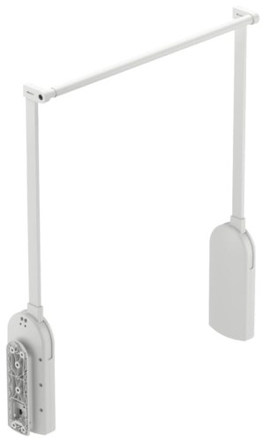 HAFELE- Pantograf elektryczny 17kg 750-1200mm biały/biały (centralny)