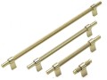 SYSTEM Gałka radełkowana T-BAR 8772.0008.GL złoty chrom