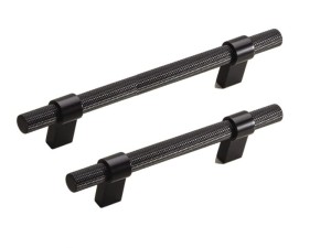 SYSTEM uchwyt radełkowany 8774.AL6 czarny mat