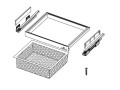 SEVROLL Szuflada na ubrania Royal 764x420x140mm siatka