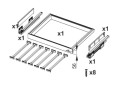 SEVROLL Szuflada na spodnie Royal 864x420x56mm