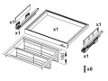 SEVROLL Szuflada na buty Royal 864x420x160mm