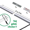 Profil LED DL TALEA 2m Grafit 12W/m + przewód 2m LEWA