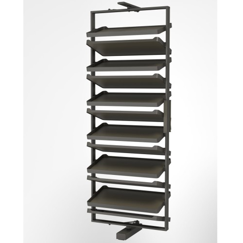 UNIHOPPER Leka Kosz na buty wysuwno-obrotowy W800 12 półek