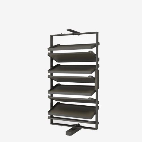 UNIHOPPER Leka Kosz na buty wysuwno-obrotowy W800 8 półek