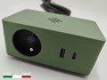 ASA VERSAQ zielone gniazdo nablatowe 1x230V + USB A/C + indukcja