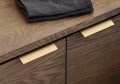 FURNIPART Uchwyt EDGE STRAIGHT 160/200 złoty