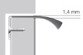 FURNIPART Uchwyt EDGE STRAIGHT 160/200 rysunek