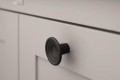 FURNIPART Gałka FLEUR czarny CAST IRON fi 46