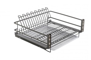 GTV - Szuflada do naczyń bez prowadnic MOVIX 600 Antracyt 