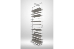 GTV- Garderoba ELITE Biała półka obrotowa na buty 12xP