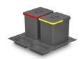 Kosz wstawiany do szuflady "60" (IQL) 2x15L Antracyt