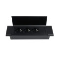DL- gniazdo wpuszczane FLAT BOX 3x230V Schuko Czarny