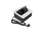 GTV- Gniazdo meblowe AVARO Białe 230V + USB A/C