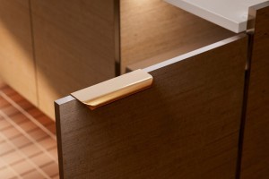 GTV-Uchwyt krawędziowy (UA-HEXA-26) ciemne złoto szczotkowane