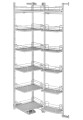 PEKA (012.2433.22) TANDEM III ARENA Silver 1700/450 Szary