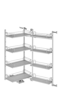 PEKA (012.2623.22) TANDEM III ARENA Silver 1100/600 Szary