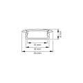 Profil LED DL INLINE Z 2m wpuszczany