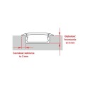 Profil LED DL INLINE Z 2m wpuszczany