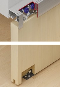 PEKA Hawa Porta 100 HC zestaw wózków do montażu powierzchniowego z szyną o długości 2500 mm