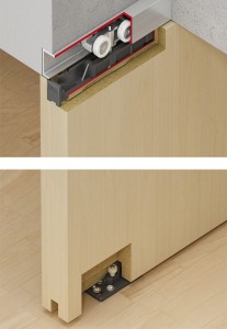 PEKA Hawa Porta 100 HM - zestaw wózków do montażu górnego z szyną o długości 2500 mm