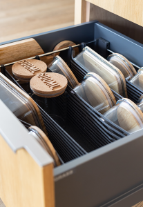 PEKA (07.0010.S) SpaceFlexx elastyczny wkład do szuflady wysokiej chrom/antracyt