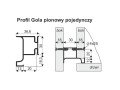 SEVROLL Gola profil pionowy pojedynczy schemat