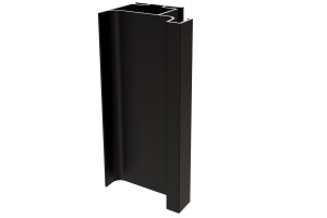 SEVROLL Gola profil pionowy pojedynczy czarny lakier strukturalny L-3000 mm