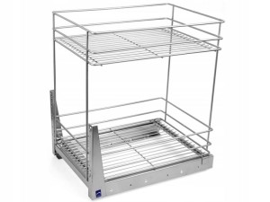 NOMET - Kosz cargo dwupoziomowe 600 mocowanie dolne CHROM