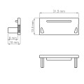 Profil LED architektoniczny DEOLINE XL typ P zaślepka
