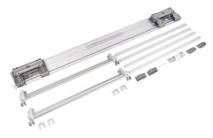 SEVROLL-System ONE PACK CONCORDIA Zestaw do drzwi Srebrny 1,75-2,35m