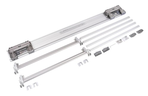 SEVROLL-System ONE PACK CONCORDIA Zestaw do drzwi Srebrny 1,75-2,35m