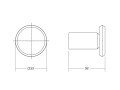 VIEFE Wieszak FASE 7046 fi33mm rysunek