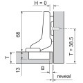 BLUM-zawias CLIP (15) - 71B3750 blumotion 110°
