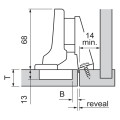 BLUM-TIP ON zawias (15) - 70T3750 bez sprężyny 110°