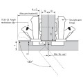 BLUM-zawias CLIP TOP -z szerokim kątem - 71T6550 drzwi nakładane 170°