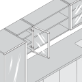 BLUM-zawias CLIP TOP (0) - 71T950A do ramek aluminiowych Onyks