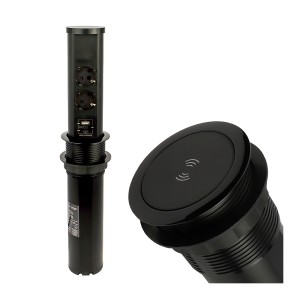 DL- Tower Box 2xSchuko, USB A/C, indukcja