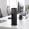 Tower-box wysuwane gniazdo meblowe z ładowarką indukcyjną 15W 2 x schuko usb-a usb-c