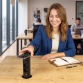 Tower-box wysuwane gniazdo meblowe z ładowarką indukcyjną 15W 2 x schuko usb-a usb-c