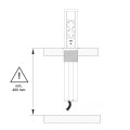 Tower-box wysuwane gniazdo meblowe z ładowarką indukcyjną 15W 2 x schuko usb-a usb-c