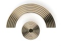 SYSTEM Uchwyt SY 4821.0192.GL złoty chrom połysk 1/2 + Gałka meblowa SY 4823.0016.GL 6cm
