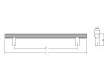 VIEFE Uchwyt BOTO BIG 0711 L1122mm rysunek