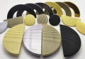 CEBI Uchwyt ROUND A1197 PC35 złoty mat midi 96/160
