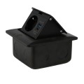 DL-Gniazdo FLOOR BOX podłogowe 1gn+USB A+C Czarne