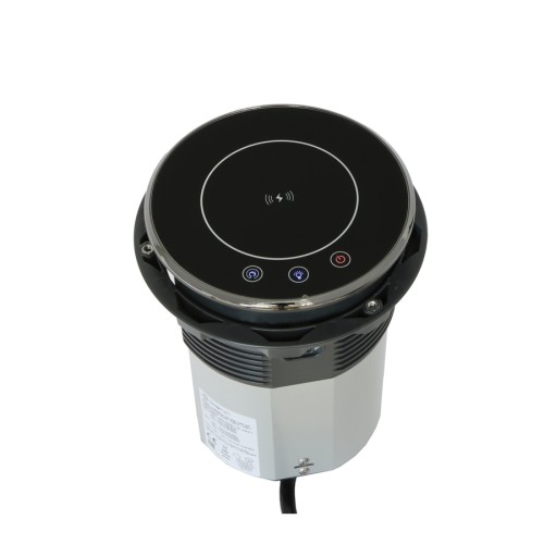 DL- gniazdo LUMIBOX 3x230V Schuko + USB A/C + indukcja Czarne