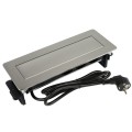 DL- gniazdo FLIXBOX stal drapana 3x230V Schuko + USB A/C